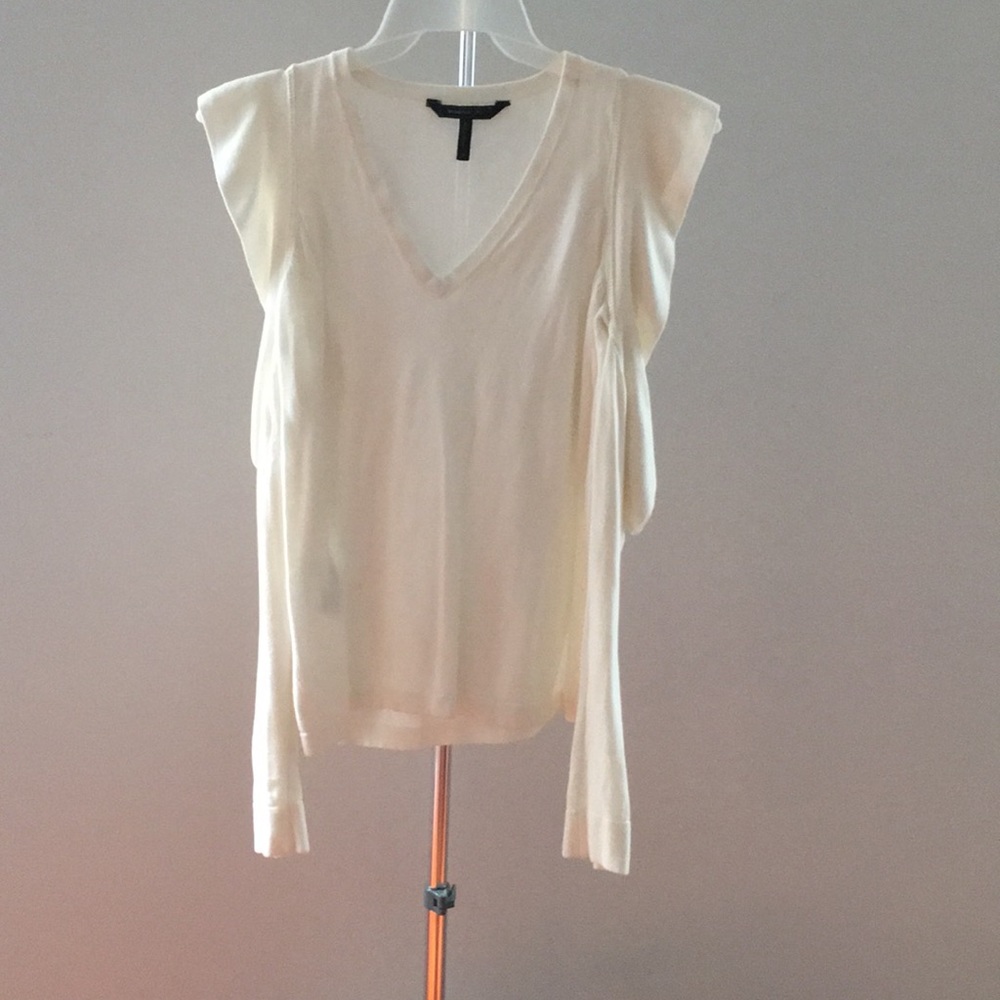 BCBGMAXAZRIA Emile Cold-Shoulder Top